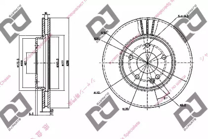 Тормозной диск DJ PARTS BD1139